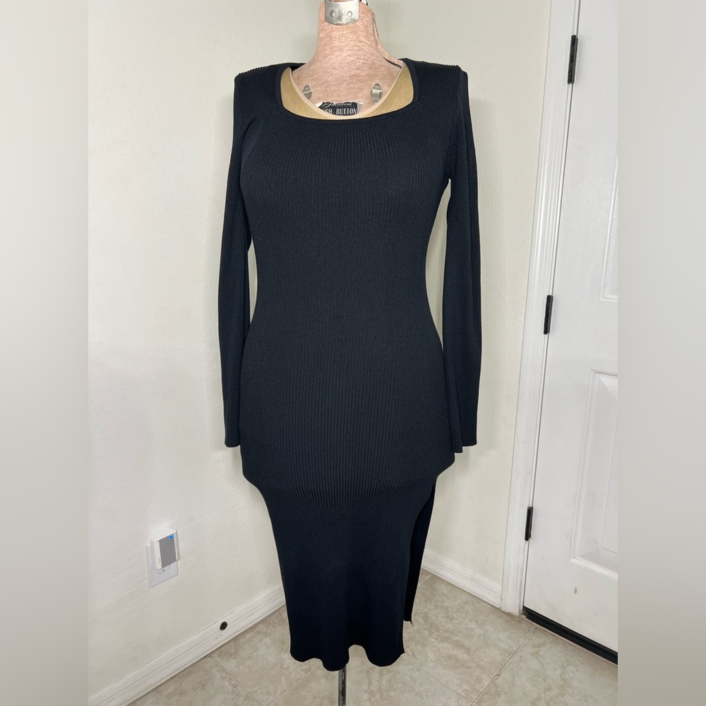 Love Tree Black Long Sleeve Dress